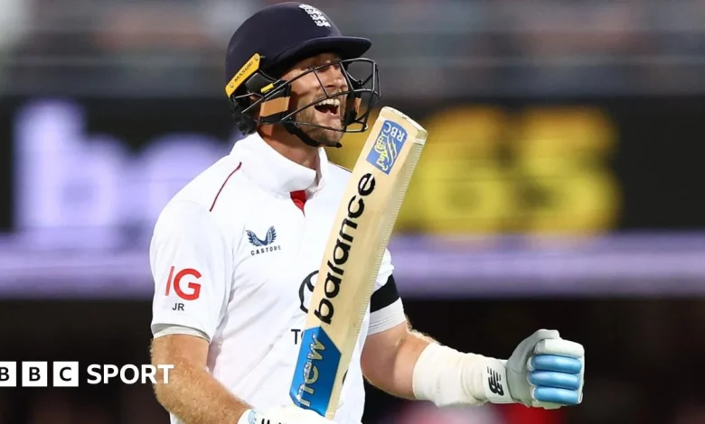 The Ashes 2025: Joe Root's first century in Australia keeps England afloat