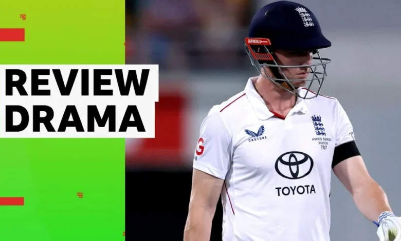 The Ashes 2025 second Test - day three: England's Harry Brook given out after Australia use review