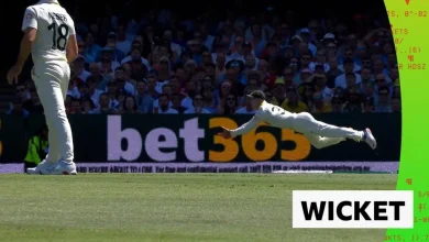 The Ashes second Test - day two: Australia's Marnus Labuschagne takes brilliant diving catch as England bowled out