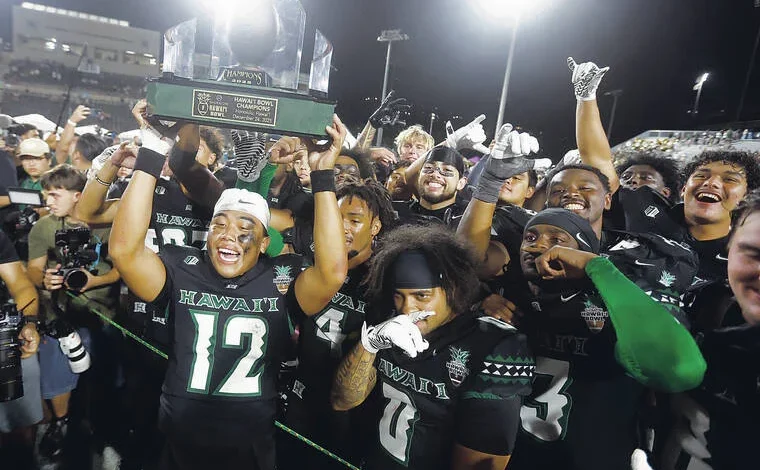 The Warriors beat California 35-31 in a Hawaii Bowl thriller