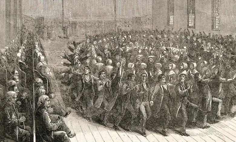 The celibate, dancing Shakers were once seen as a threat to society – 250 years later, they’re part of the sound of America