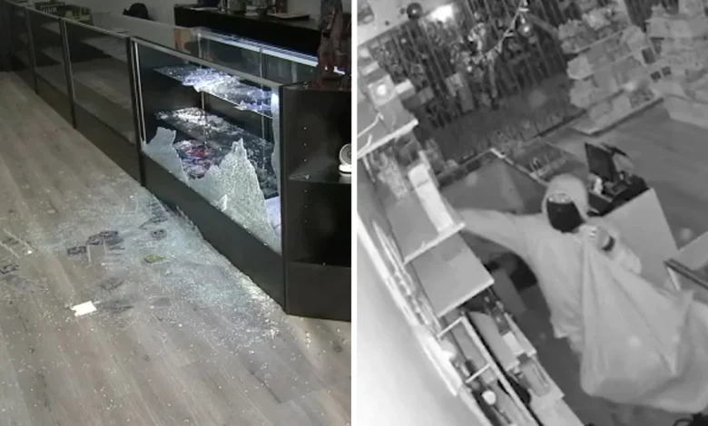 Thief breaks into La Verne and San Gabriel collectible stores in 1 night, cases a 3rd in San Dimas