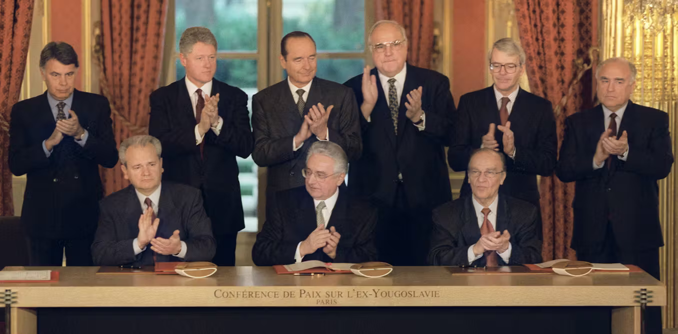 Thirty years after the Balkans peace deal, a different US leadership is fumbling the war in Ukraine