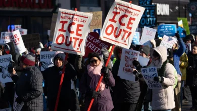 Thousands join anti-ICE march, rally for immigrants in Minneapolis - MPR News