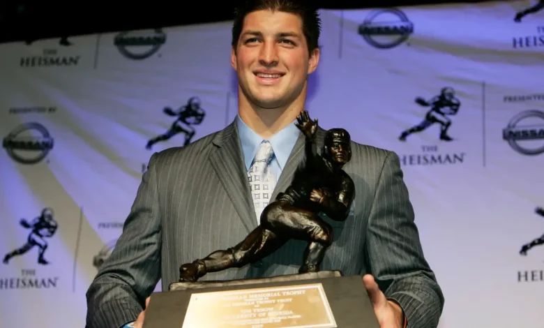 Tim Tebow reflects on the pressures of the Heisman Trophy ceremony