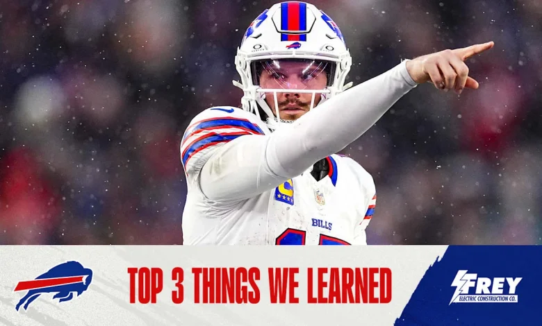 Top 3 things we learned from Bills at Patriots