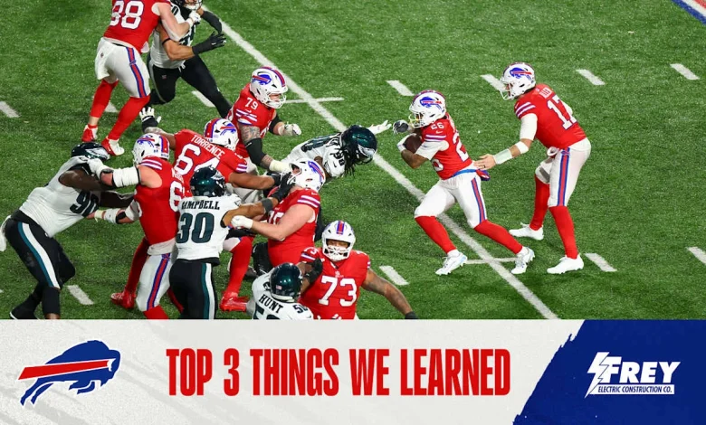 Top 3 things we learned from Bills vs. Eagles
