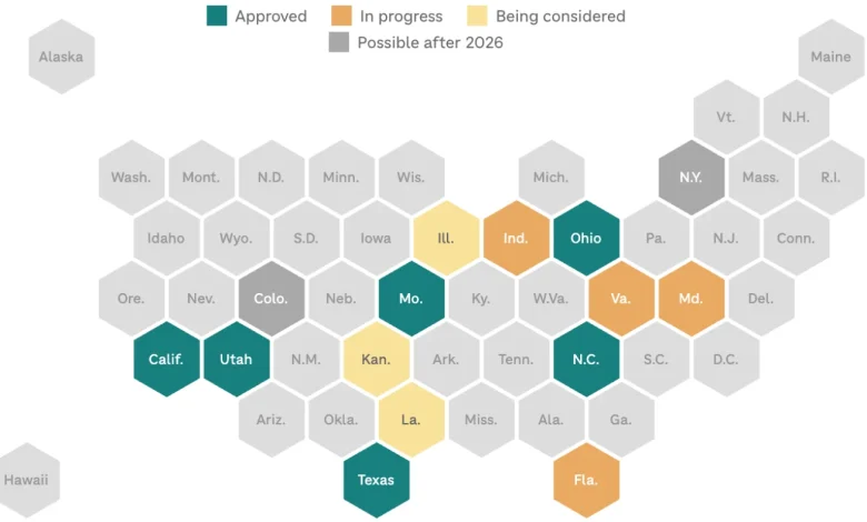 Trump and Republicans head to 2026 with a redistricting edge : NPR