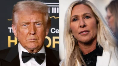 Trump responds to "traitor" Marjorie Taylor Greene after "60 Minutes" interview