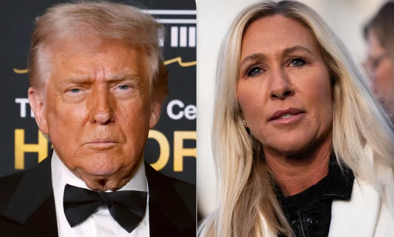 Trump responds to "traitor" Marjorie Taylor Greene after "60 Minutes" interview