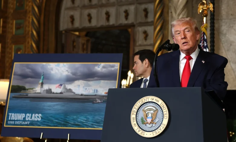 Trump unveils new class of Navy battleship named after himself