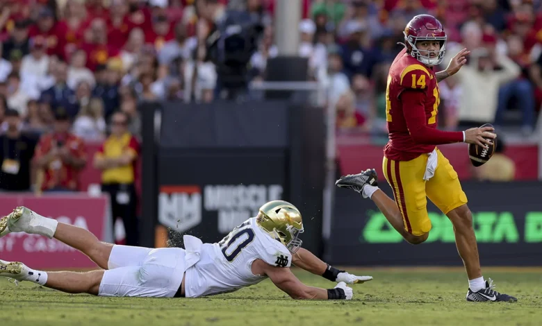 USC and Notre Dame pause their historic college football rivalry