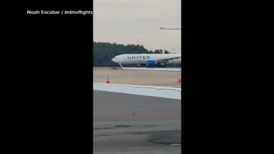 United Airlines 803 to Tokyo flight safely returns to Dulles airport after engine failure on Boeing 777-200 during takeoff: FAA