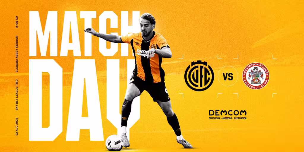 U's Matchday: Accrington Stanley (H)