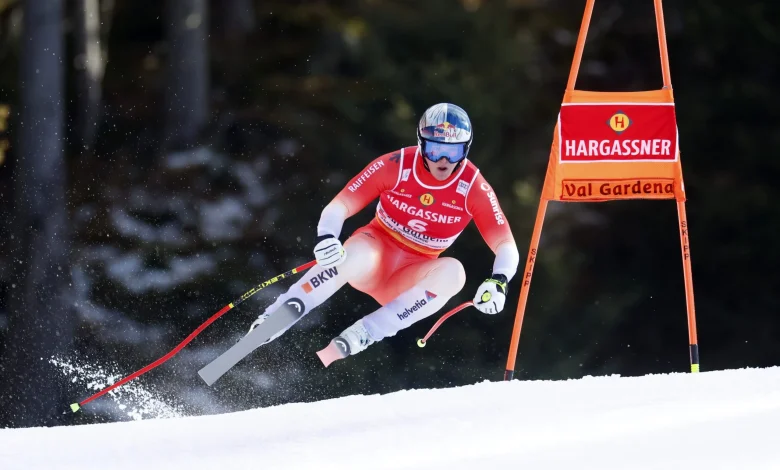 Von Allmen pushes limits to win classic Val Gardena Downhill