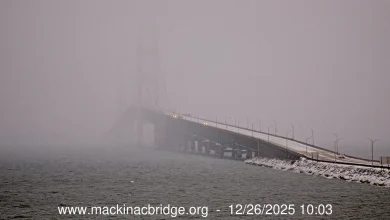 WATCH LIVE: Mackinac Bridge safe for travel as ice condition warning is cleared