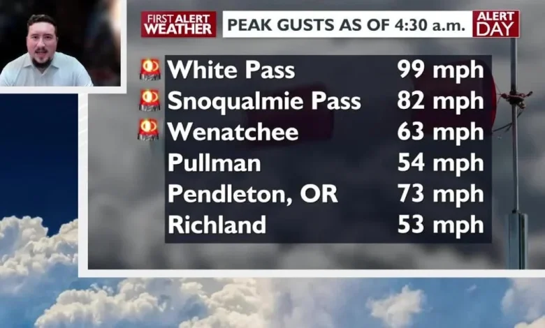 🚨WEATHER ALERT UPDATE: Dangerous wind gusts ongoing