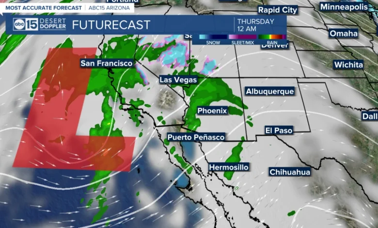 WHAT TO EXPECT: Storm system to bring rain to Arizona for New Year's