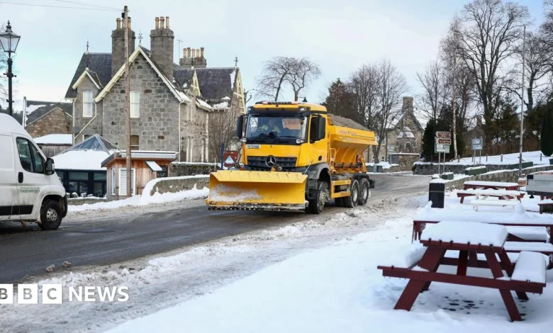Warning of snow and gales on New Year's Day in Scotland