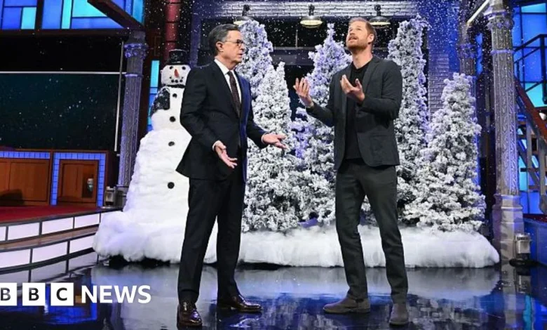 Was Harry referencing Trump in joke for Late Show sketch?