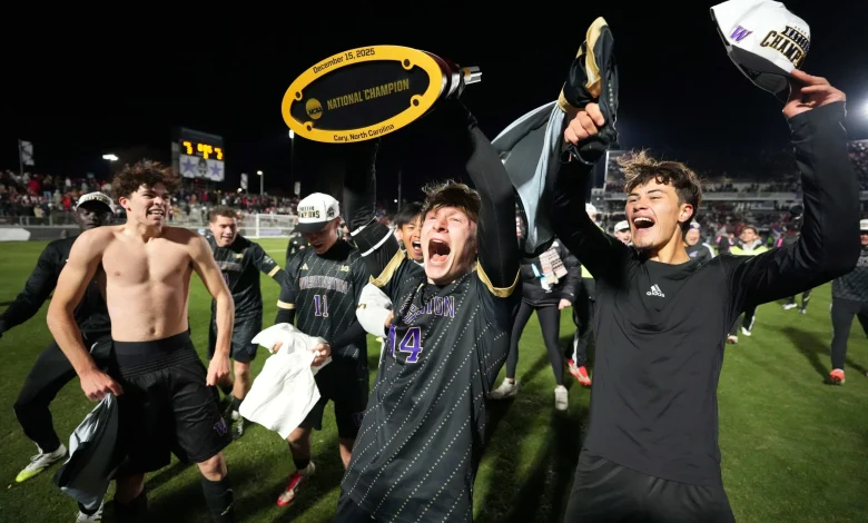 Washington holds on to win OT thriller 3-2 against NC State in College Cup Final