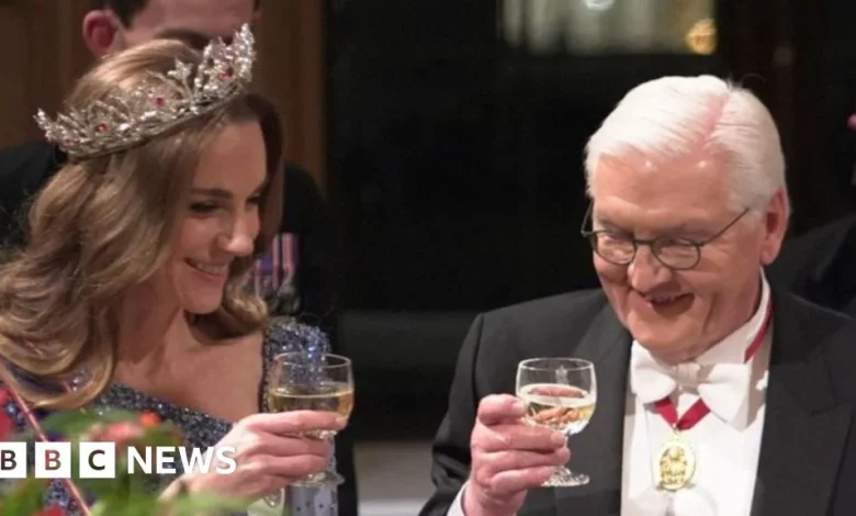 Watch: Banquet, royal family and Starmer on first day of German state visit