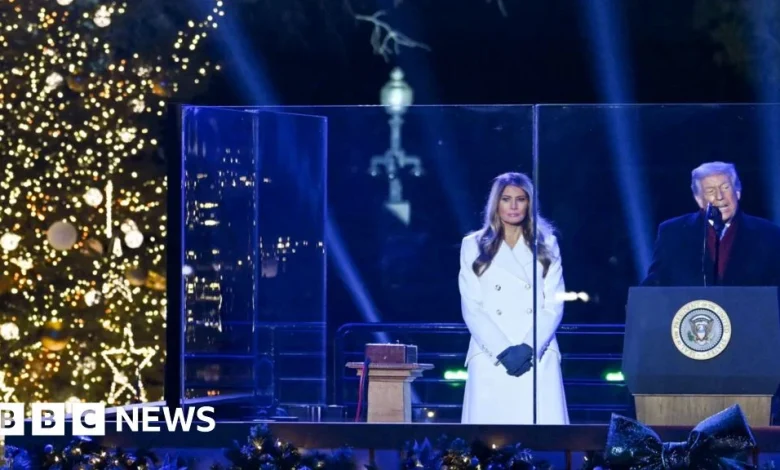 Watch: Donald and Melania Trump light the National Christmas Tree
