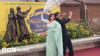 Watch: Statue of Bollywood stars Shah Rukh Khan and Kajol unveiled in London