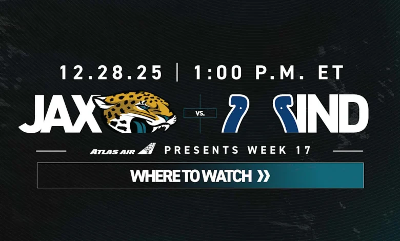 Week 17, How to Watch Jacksonville Jaguars vs. Indianapolis Colts