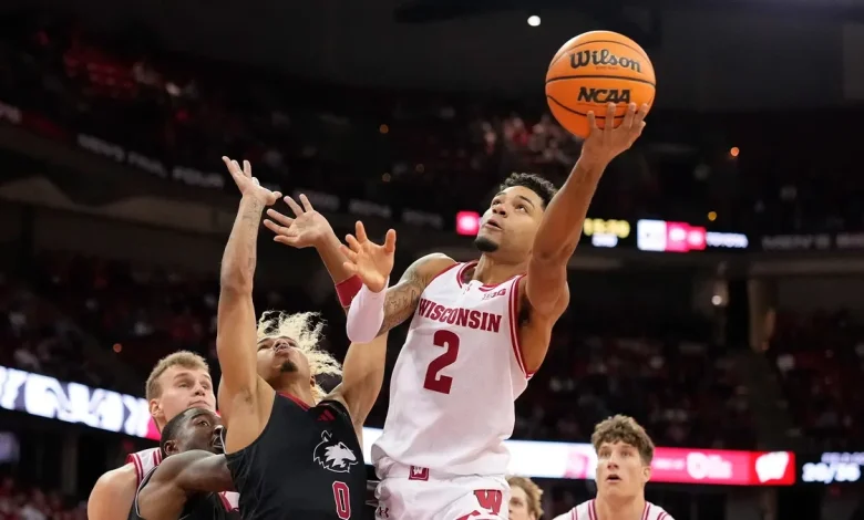 What channel is Wisconsin basketball vs Northwestern on tonight?