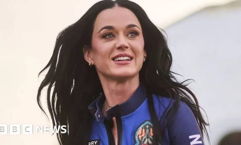 What did Katy Perry sing on that all-female space flight?