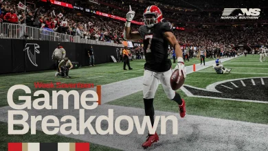 What happened in Falcons vs. Rams