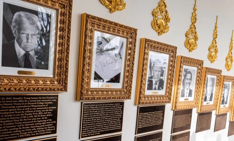 White House installs plaques mocking Barack Obama and Joe Biden