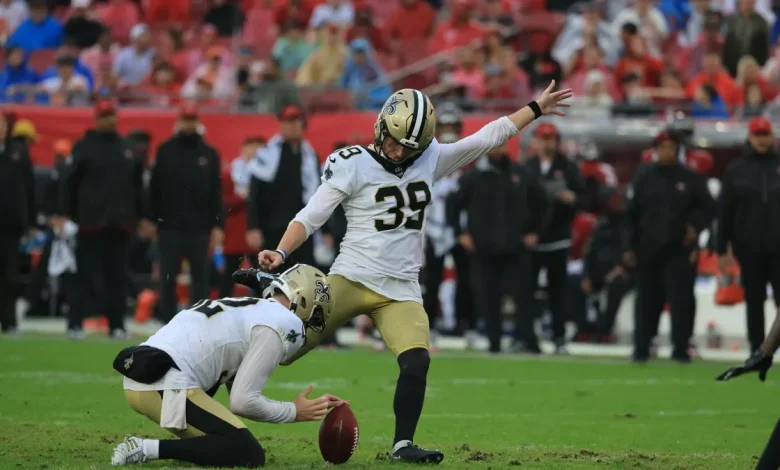 Who is kicking for the Saints vs. Panthers? Update on Charlie Smyth