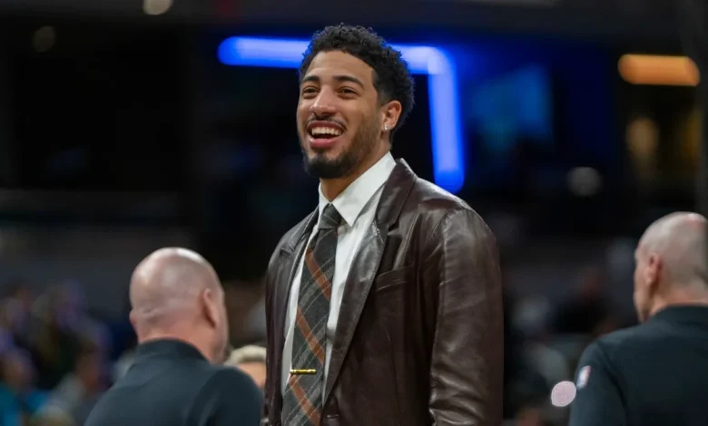 Why is Tyrese Haliburton at the Purdue basketball vs Iowa State game?