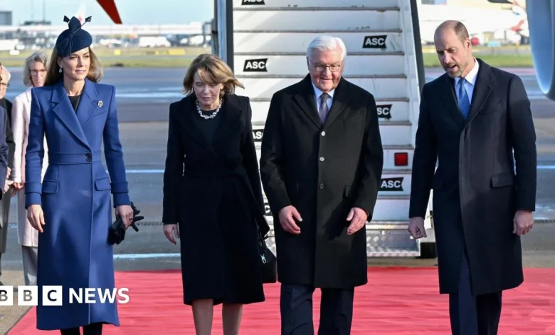 William and Catherine greet German president on first state visit in 27 years