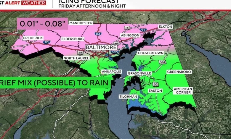 Winter storm may impact post-Christmas travel Friday in Maryland