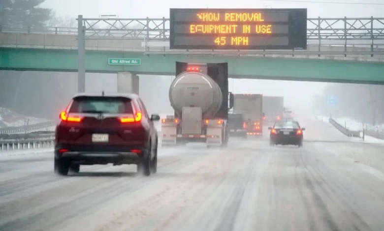 Wintry mix to fall Monday morning across Maine