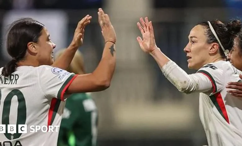 Wolfsburg 1-2 Chelsea: Lucy Bronze and Sam Kerr score as Blues reach Women's Champions League quarter-finals