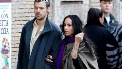 Zoe Kravitz wears ring on her wedding finger as she looks more loved up than ever in Rome with Harry Styles