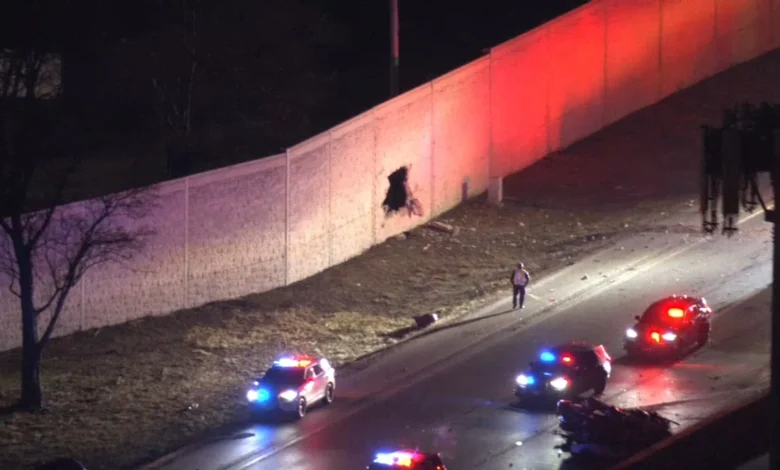 1 killed after car drives through barrier onto I-55 in Romeoville, Illinois State Police says