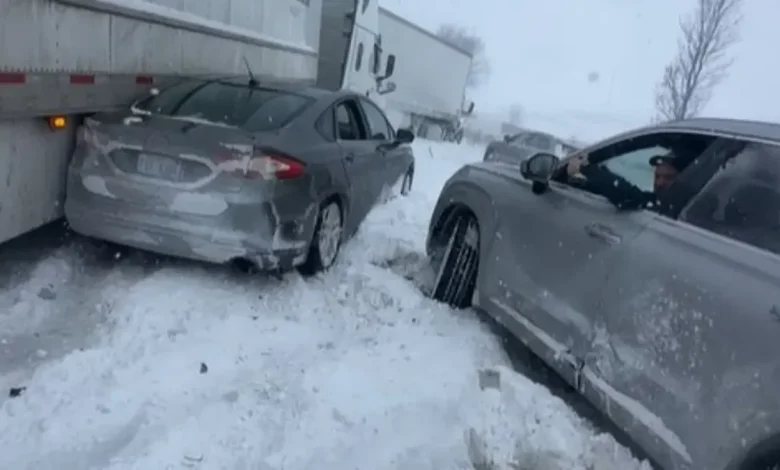 100-vehicle pileup on I-196 in west Michigan, police say