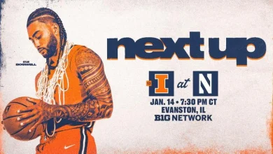 13th-Ranked Illini Visit Northwestern Wednesday Night - University of Illinois Athletics