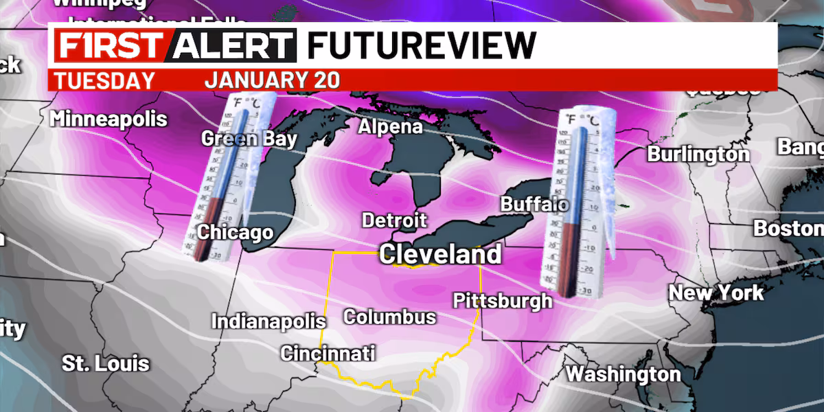 19 First Alert Days: Extreme cold Monday and Tuesday