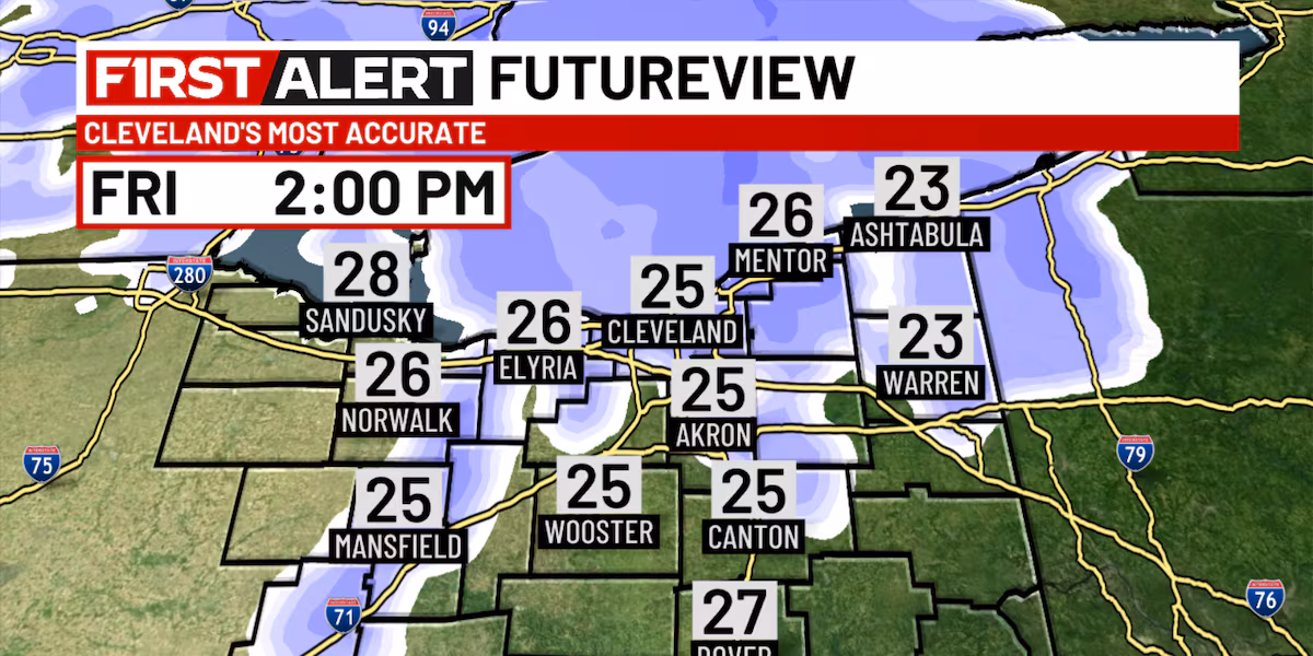 19 First Alert Weather Day: Lake-effect snow winds down tonight but more coming Friday