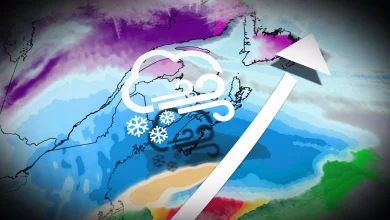 20-30+ cm of snow as long-duration storm hits Atlantic Canada