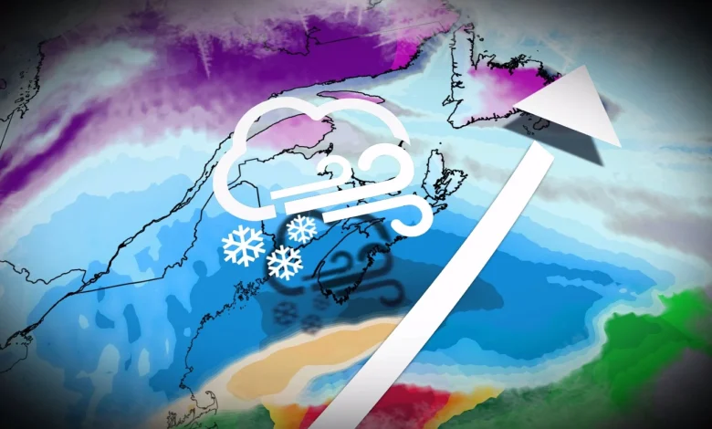 20-30+ cm of snow as long-duration storm hits Atlantic Canada