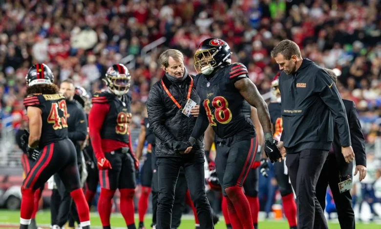 49ers LB Tatum Bethune to miss postseason with a groin injury