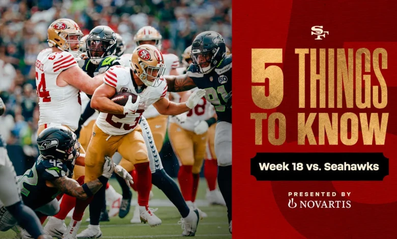 49ers Week 18 Saturday Night Showdown vs. the Seattle Seahawks