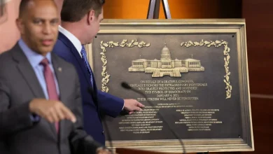 A Jan. 6 plaque was made to honor law enforcement at the Capitol. Its whereabouts are unknown